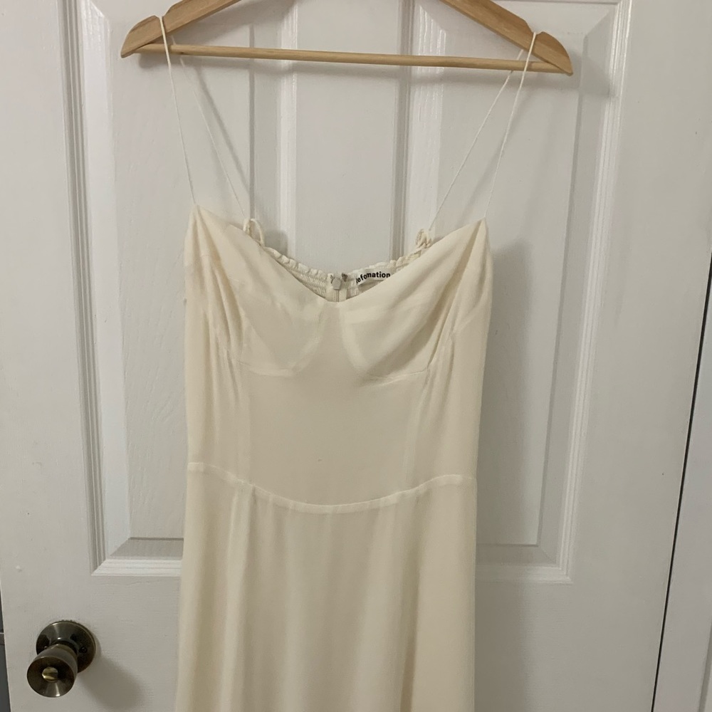 Reformation Juliette Dress in Ivory